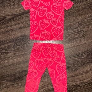 Members Mark Strawberry Delight Kids Pajama Set - Pink